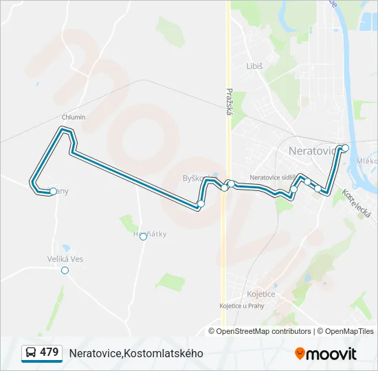 Автобус 479: карта маршрута