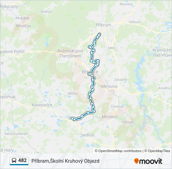 482 Bus Line Map