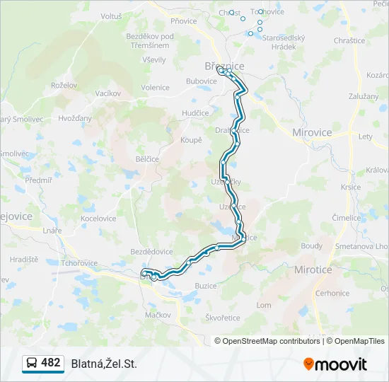 482 Bus Line Map