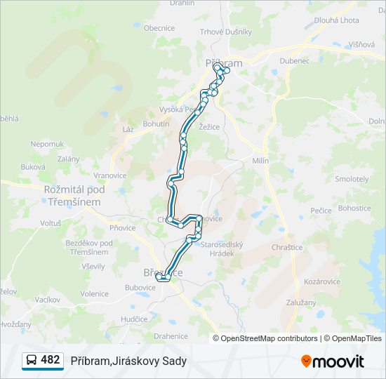 Автобус 482: карта маршрута