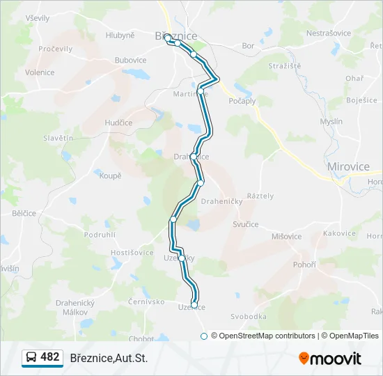 482 Bus Line Map