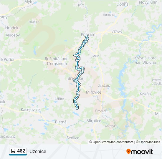 Автобус 482: карта маршрута