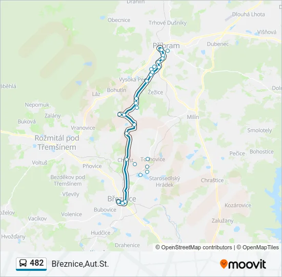 482 Bus Line Map