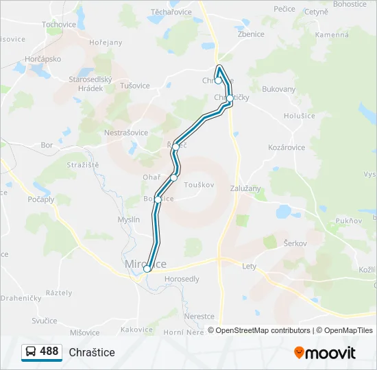 488 Bus Line Map
