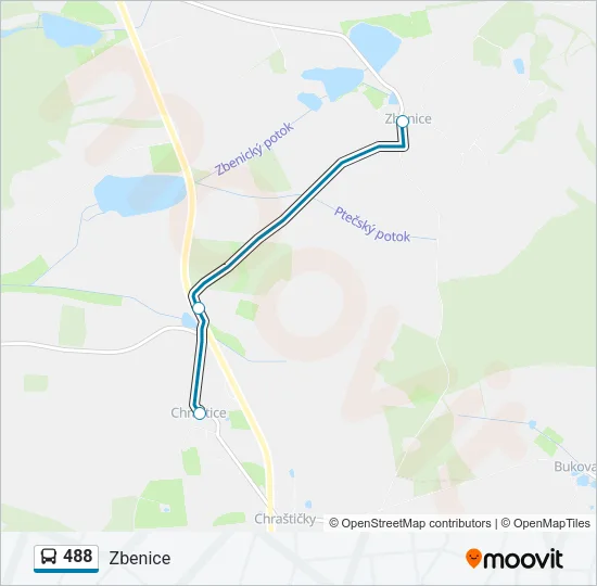 488 Bus Line Map