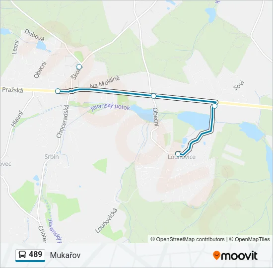 489 Bus Line Map