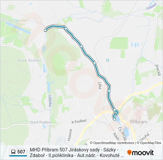 507 Bus Line Map