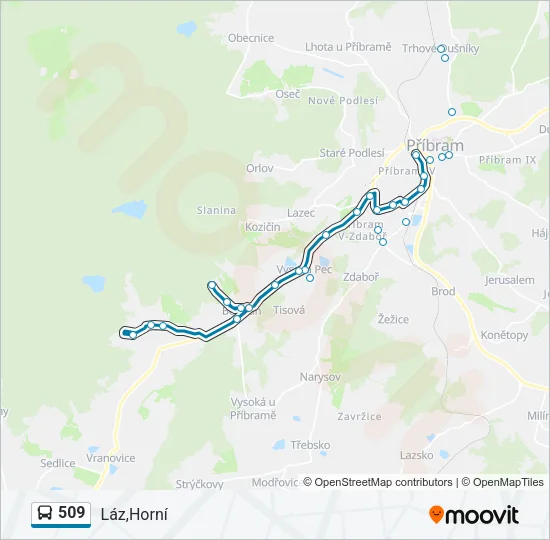 509 Bus Line Map