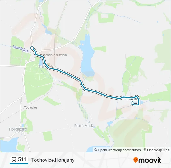 Автобус 511: карта маршрута