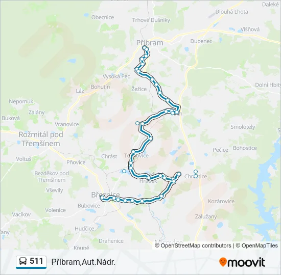 511 Bus Line Map