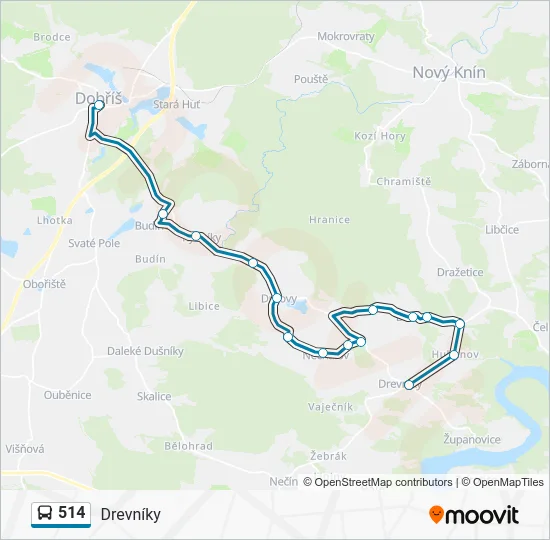 Автобус 514: карта маршрута