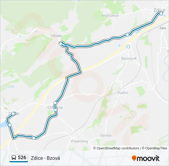 526 Bus Line Map