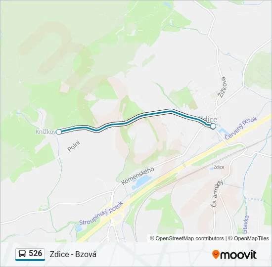 526 Bus Line Map