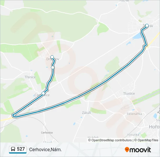 527 Bus Line Map