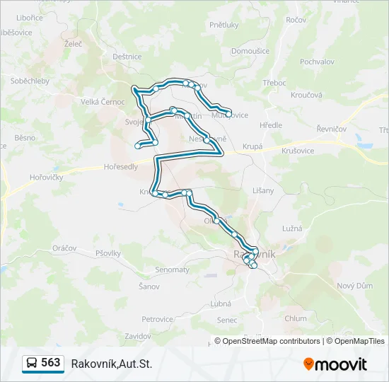 563 Bus Line Map