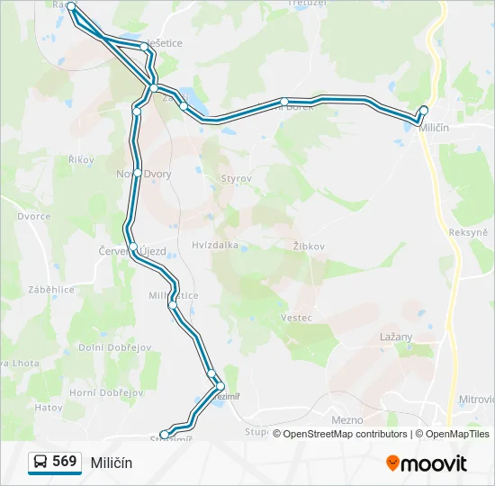 Автобус 569: карта маршрута