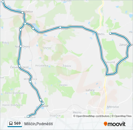 569 Bus Line Map