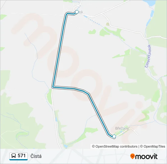 571 Bus Line Map