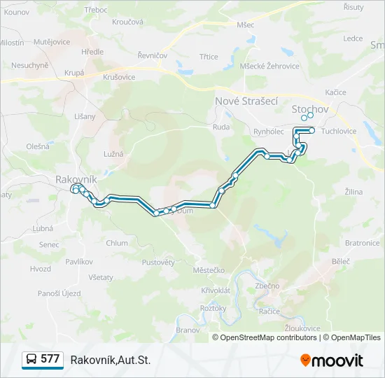 577 Bus Line Map