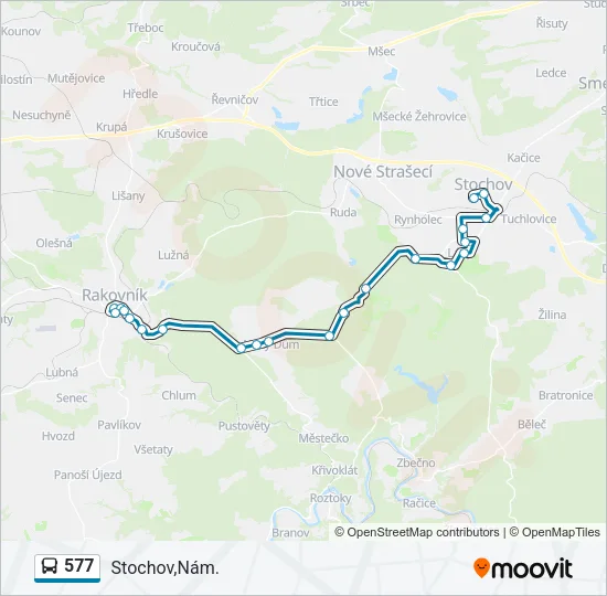 577 Bus Line Map