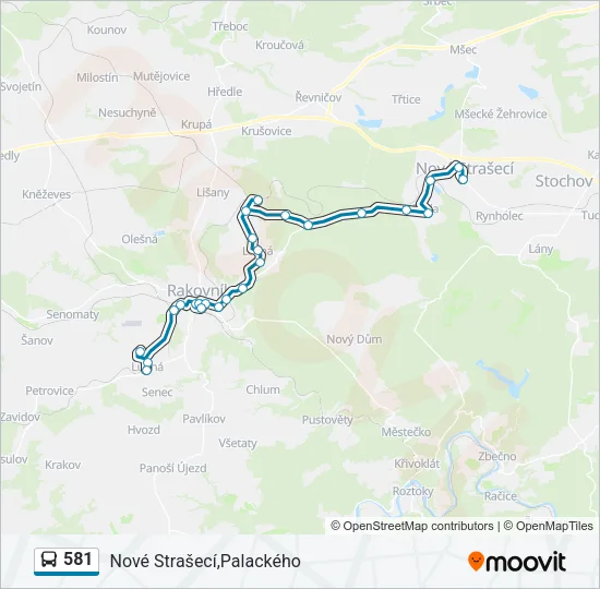 581 Bus Line Map