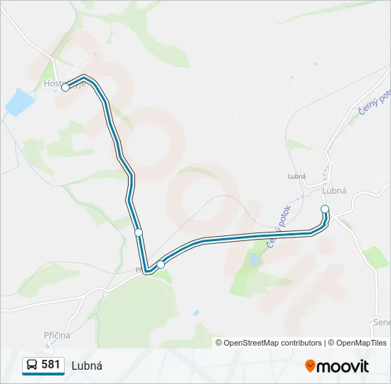 581 Bus Line Map