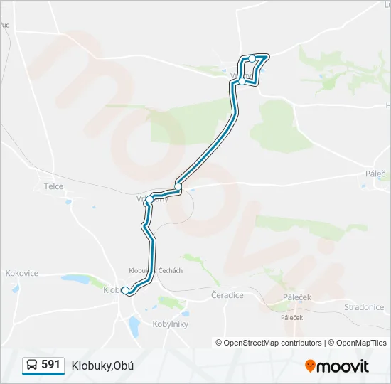591 Bus Line Map