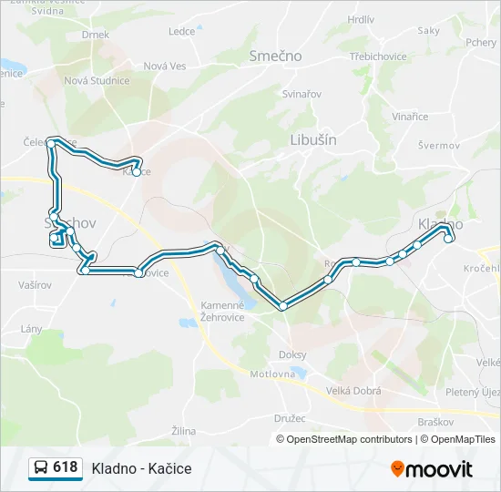 618 Bus Line Map
