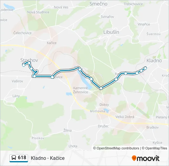 Автобус 618: карта маршрута