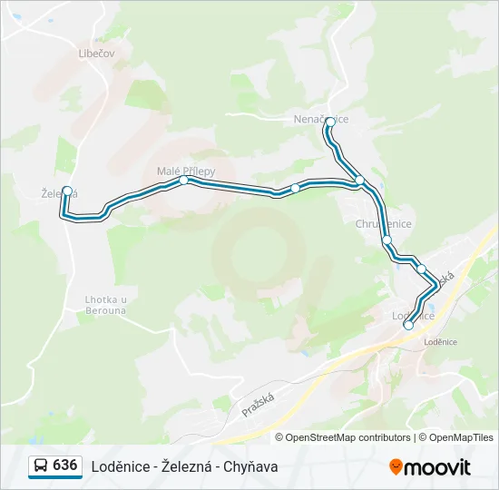 Автобус 636: карта маршрута