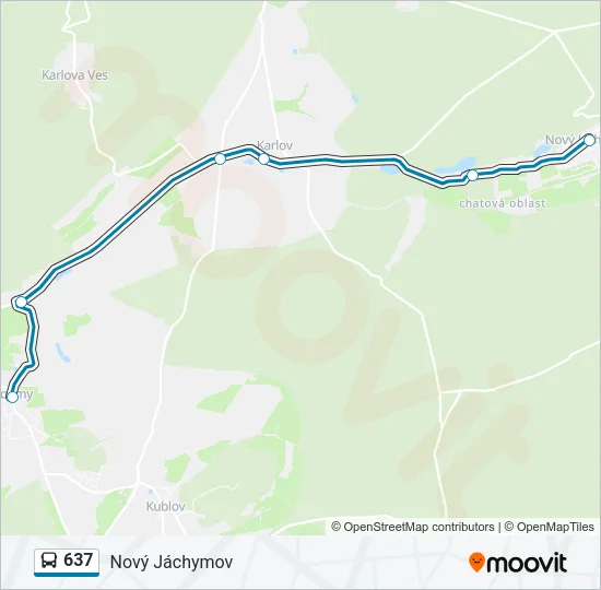 Автобус 637: карта маршрута