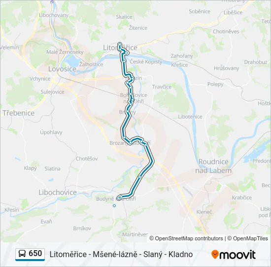 650 Bus Line Map