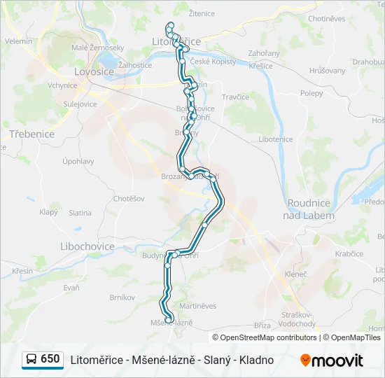 650 Bus Line Map