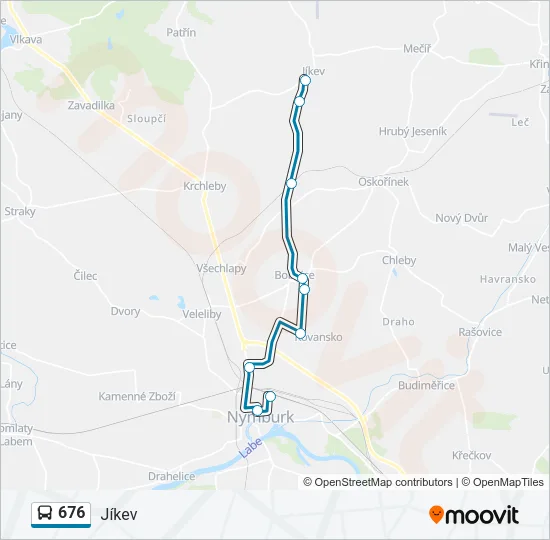 676 Bus Line Map