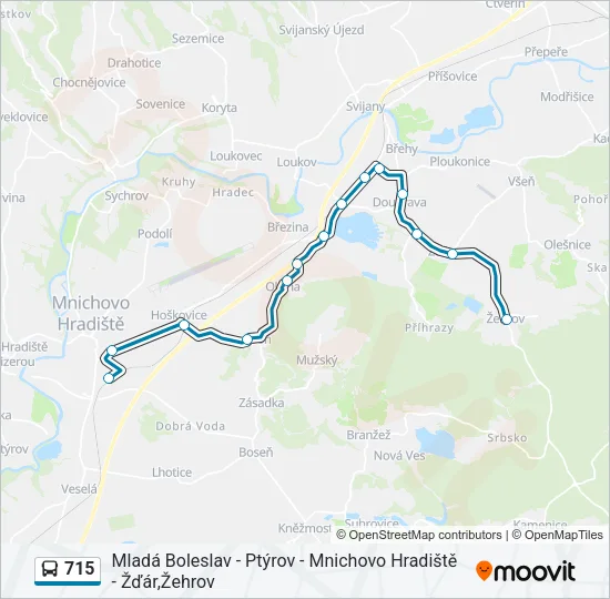 715 Bus Line Map