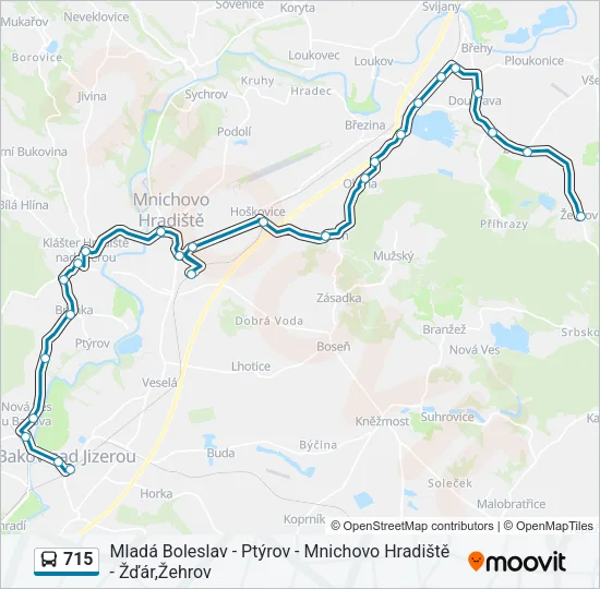 715 Bus Line Map