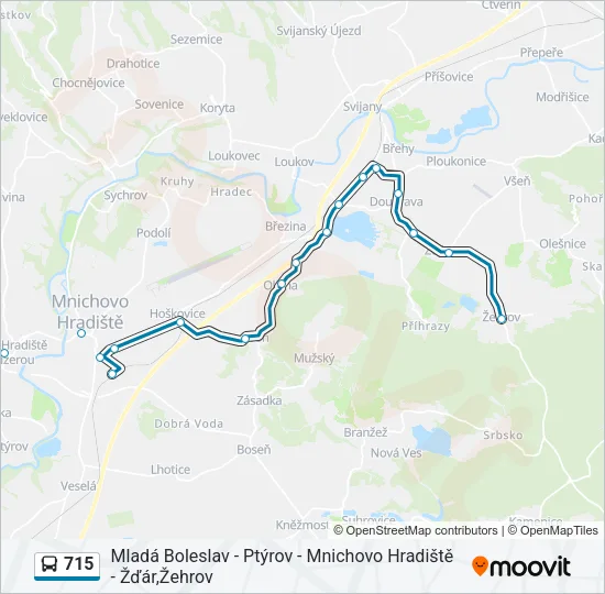 715 Bus Line Map