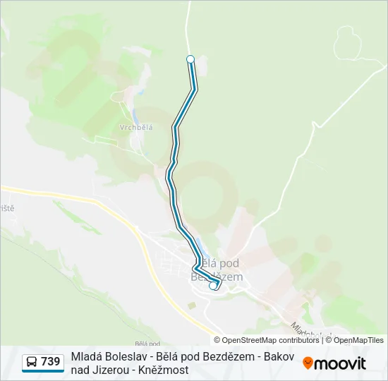 739 Bus Line Map