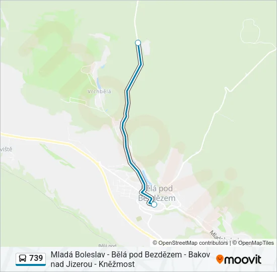 739 Bus Line Map