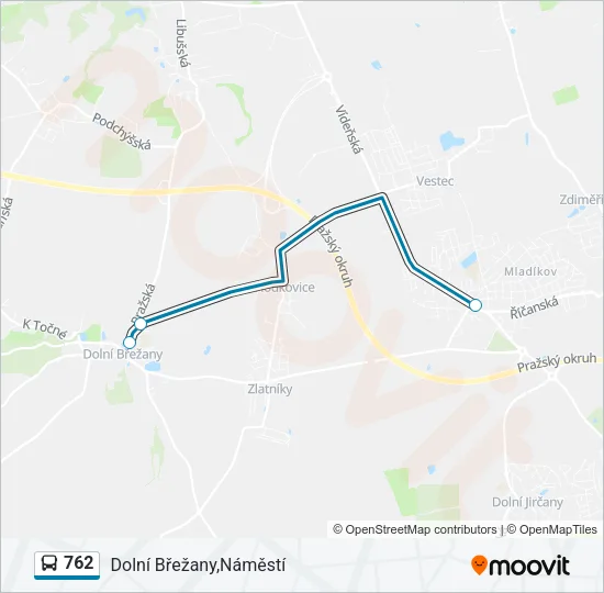 762 Bus Line Map