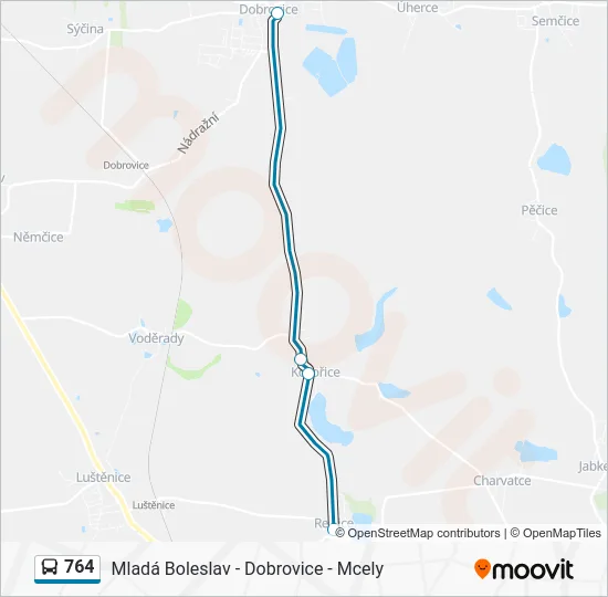 Автобус 764: карта маршрута