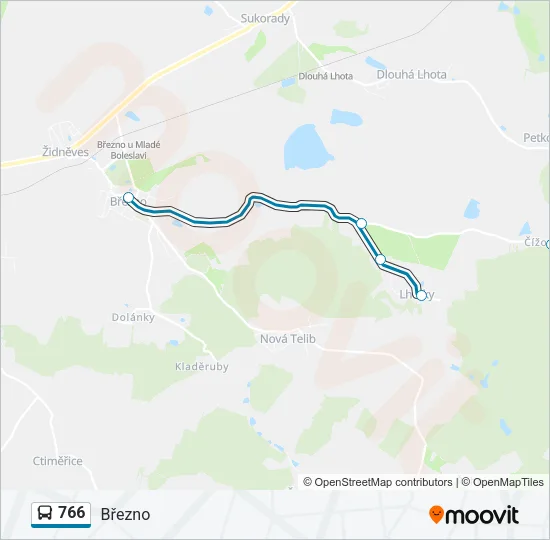 766 Bus Line Map