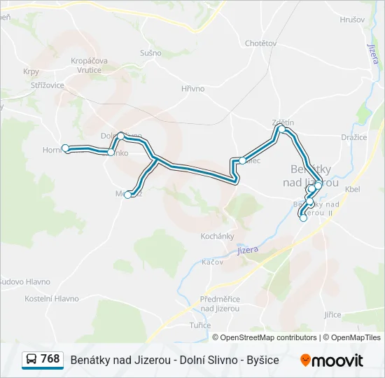 768 Bus Line Map