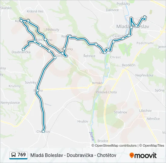 769 Bus Line Map