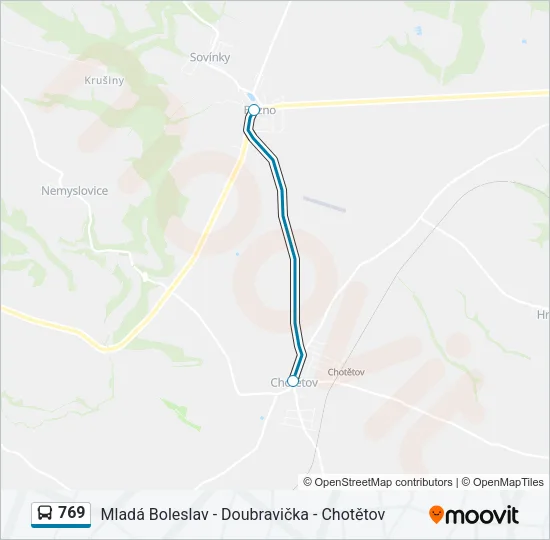 769 Bus Line Map