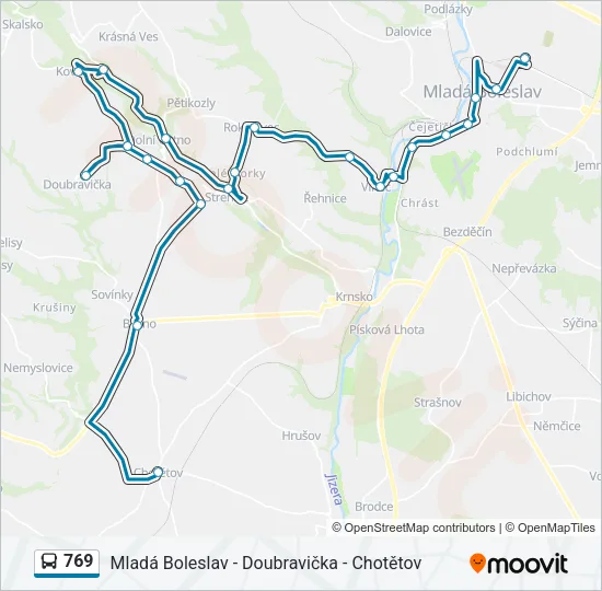 769 Bus Line Map