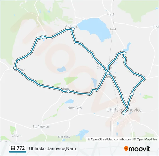 772 Bus Line Map