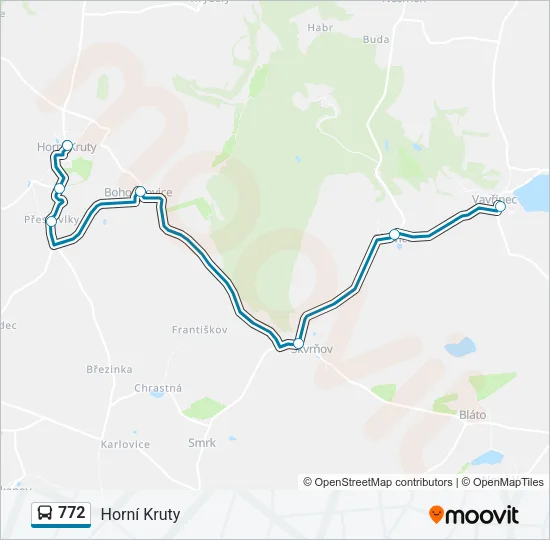 772 Bus Line Map