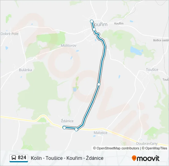 824 Bus Line Map