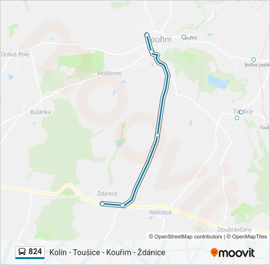824 Bus Line Map